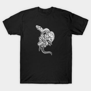 Snake with Flowers T-Shirt